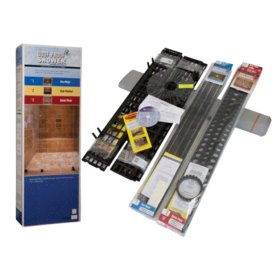 MARK E. INDUSTRIES SSK-S-501 Goof Proof Deluxe Shower Kit w/Pan Liner