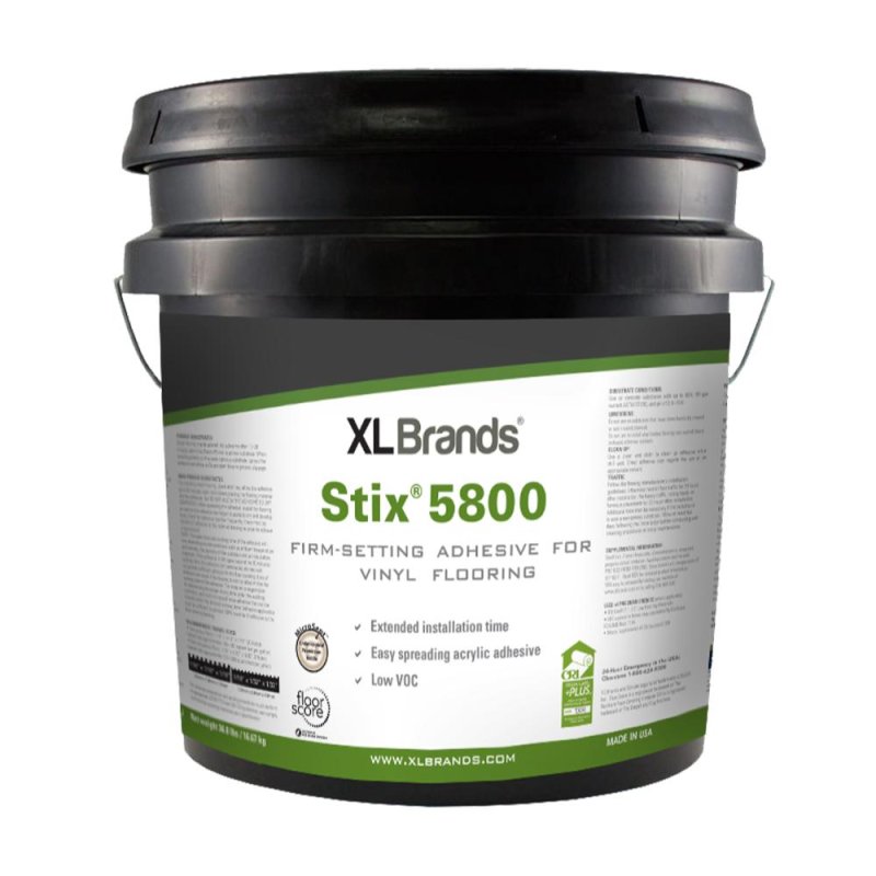 XL Brands Stix 5800 Firm-Setting Adhesive for Vinyl Flooring - 1 Gal