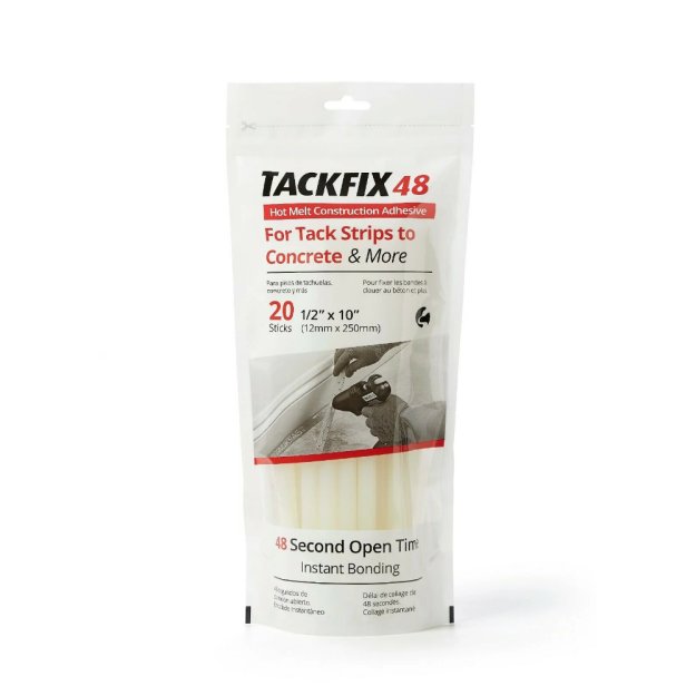 (image for) POWER ADHESIVES TACKFIX 48 10" Hot Melt Glue Sticks - 20 Sticks