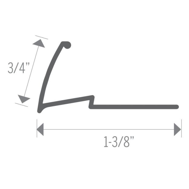 (image for) MD PRO 3/4″ Multi-Purpose Aluminum Tapdown - Antique Bronze ( HAB )