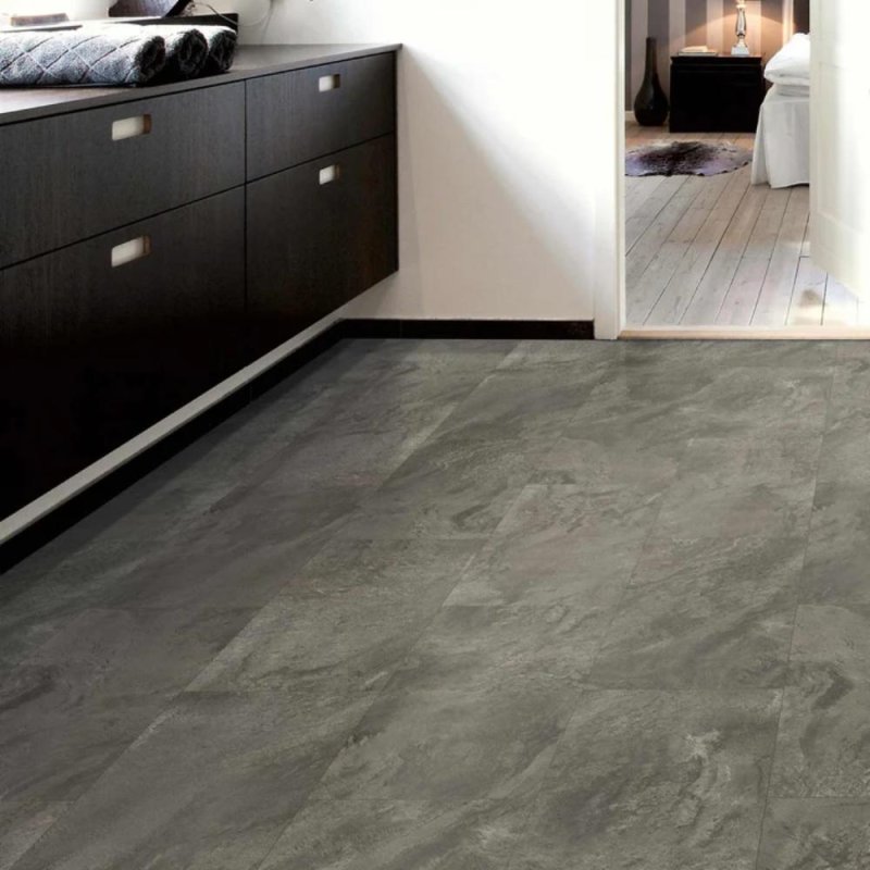 (image for) Tarkett Progen 12" x 24" Rigid Click LVT - Villa Slate Spire - 270288001