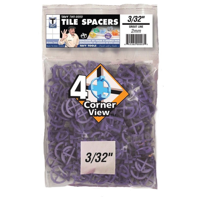 TAVY TTS-332 3/32\" Purple Tile Spacers - 100 Bag
