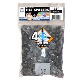 (image for) TAVY TTS-38 3/8" Gray Tile Spacers - 100 Bag