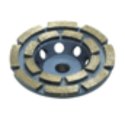 (image for) TAYLOR TOOLS 485-1617 4" Blue Diamond Cup Diamond Plate - 30 grit