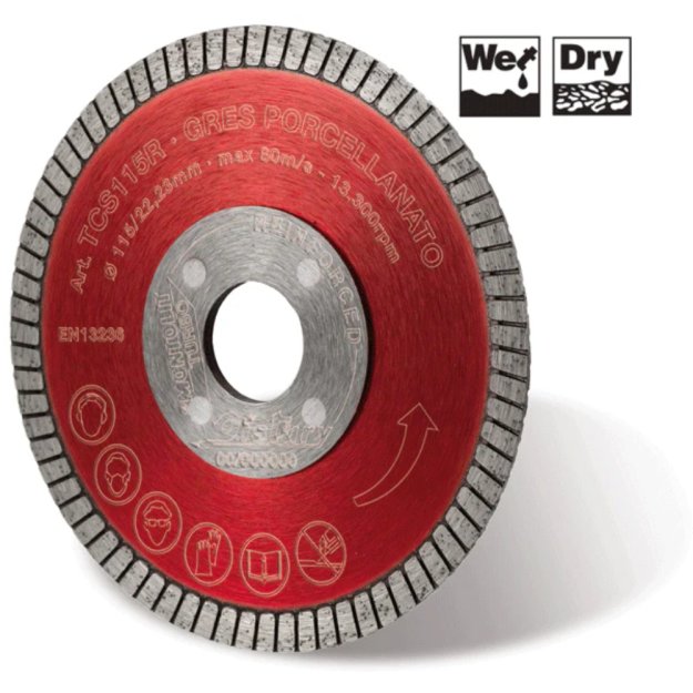 (image for) MONTOLIT TCS115R 4.5" Red Line BISTOURY Continuous Rim Blade