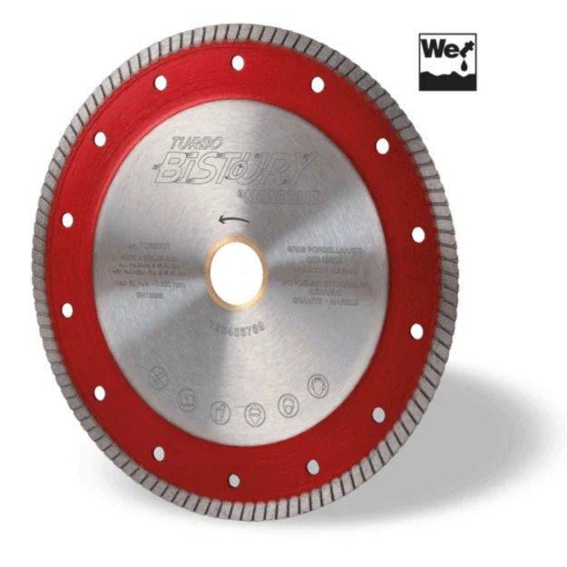 (image for) MONTOLIT TCS250R 10" Red Line BISTOURY Continuous Rim Blade