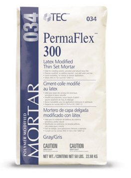 TEC 034 PermaFlex 300 Latex Modified Thin Set Mortar Gray - 50 Lb. Bag