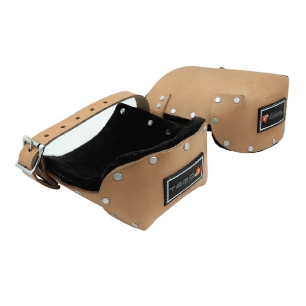 (image for) TEGO T02-1309-DS Pro Leather Double Layer Knee Pads