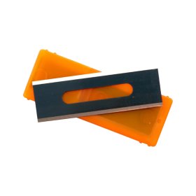 TEGO T04-3023 .017″ Heavy-Duty Blue Slotted Square Blades - 100 Pack