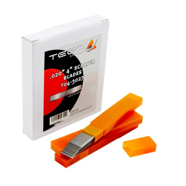 (image for) TEGO T04-3027 4″ Scraper Blades - 10 Pack