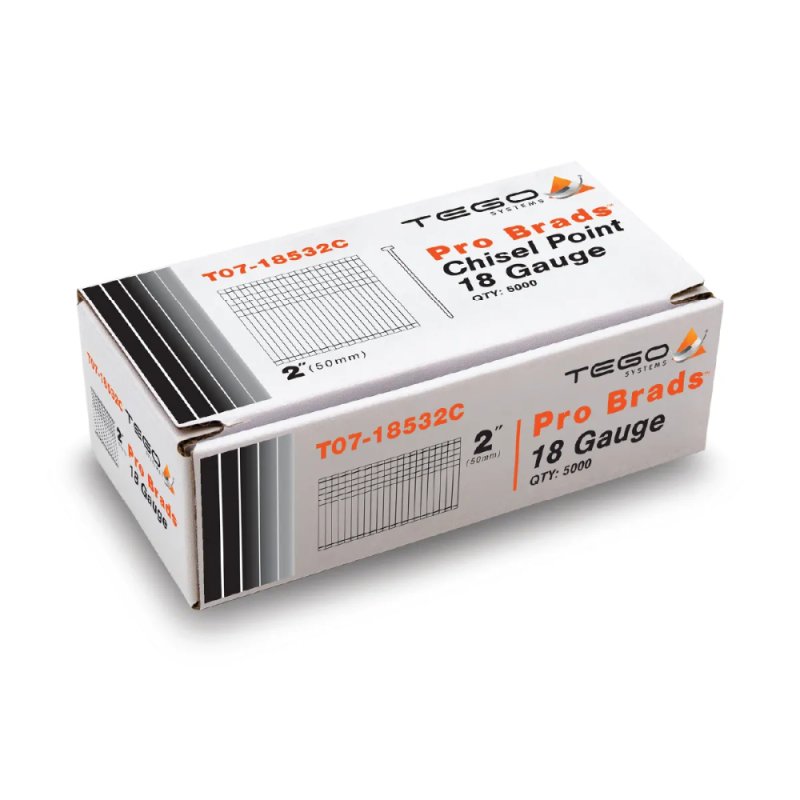 TEGO T07-18532C 2″ Pro Brads - 5000 Box