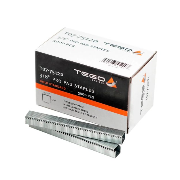 (image for) TEGO T07-7512D 3/8″ Pro Pad Staples - 5000 Box