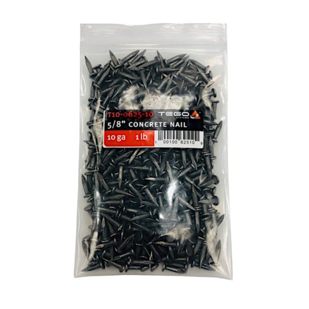 (image for) TEGO T10-0625-10 5/8″ 10 Ga. Concrete Nails - 1 lb.