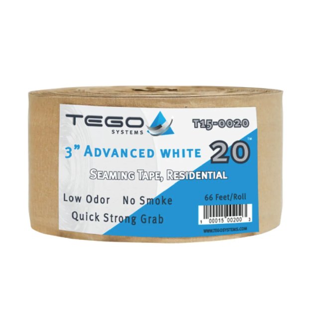 (image for) TEGO T15-0020 3″ Advanced White 20 Seam Tape