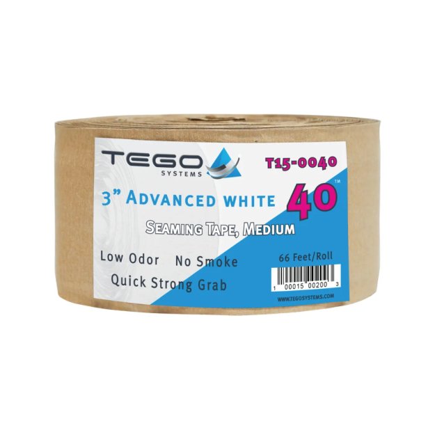 (image for) TEGO T15-0040 3″ Advanced White 40 Seam Tape