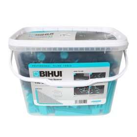 BIHUI BWSK1 1/32" (1mm) Tile Leveling Starter Kit - 100 Spacers and Wedges