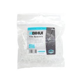 BIHUI TSC2250 3/32" (2mm) Cross Type Solid Tile Spacers - 250 Pack