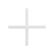 (image for) BIHUI TSC2250 3/32" (2mm) Cross Type Solid Tile Spacers - 250 Pack