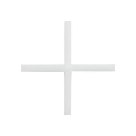 BIHUI TSC2250 3/32" (2mm) Cross Type Solid Tile Spacers - 250 Pack