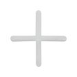 (image for) BIHUI TSC3250 1/8" (3mm) Cross Type Solid Tile Spacers - 250 Pack