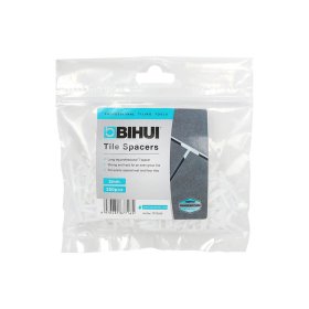 BIHUI TST2250 3/32" (2mm) T-Type Solid Tile Spacers - 250 Pack