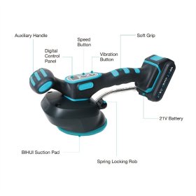 BIHUI LFTBA Vibration Tile Beater w/ Digital Control Panel