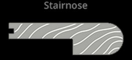 Engineered 78" x 1/2" Hardwood Stair Nose