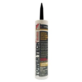 Tower Sealants TS-00232 Tower Tech 10.1 oz. Modified Acrylic Urethane Sealant - Black
