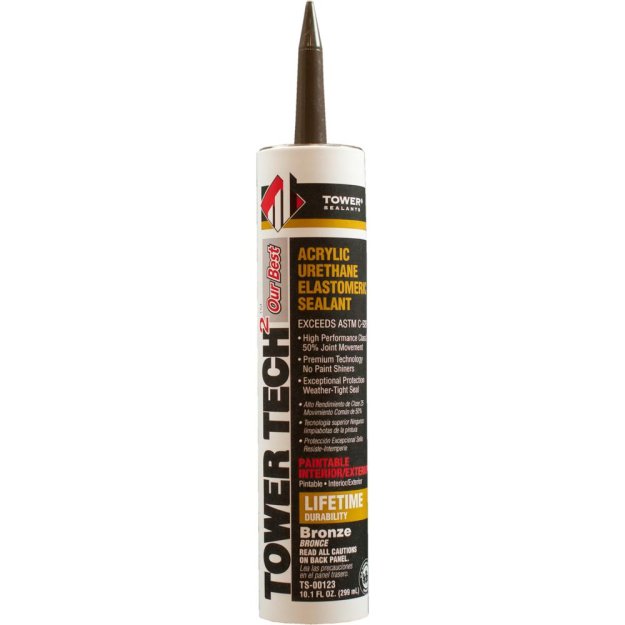 (image for) Tower Sealants TS-00123 Tower Tech 10.1 oz. Modified Acrylic Urethane Sealant - Bronze