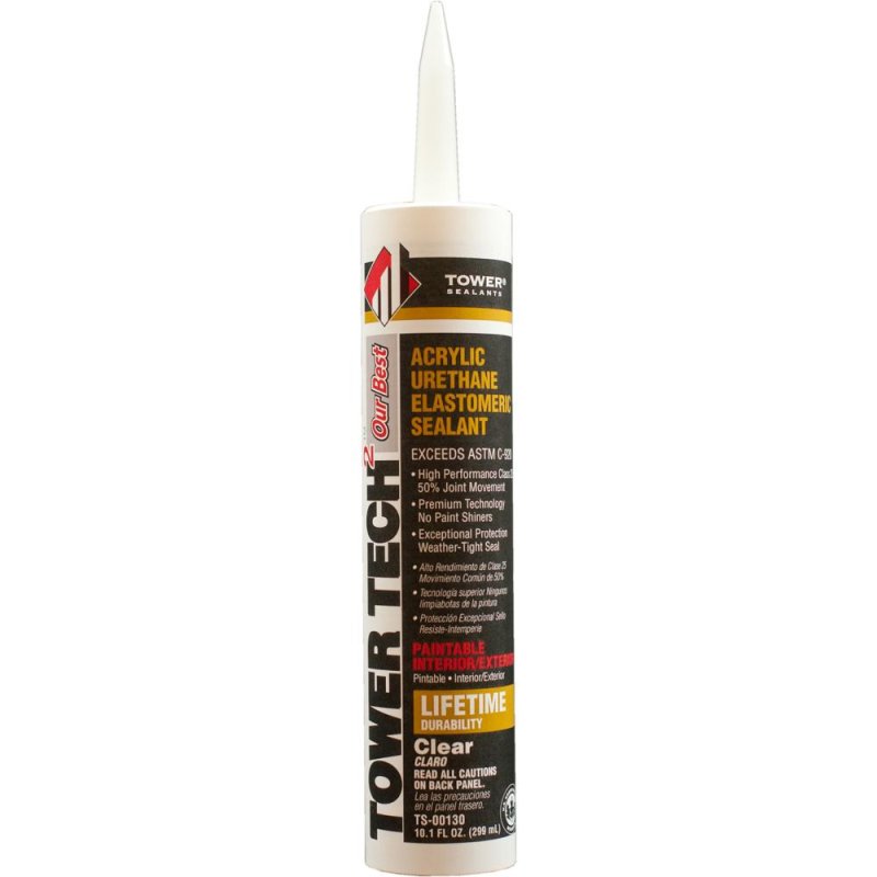 Tower Sealants TS-00130 Tower Tech 10.1 oz. Modified Acrylic Urethane Sealant - Clear