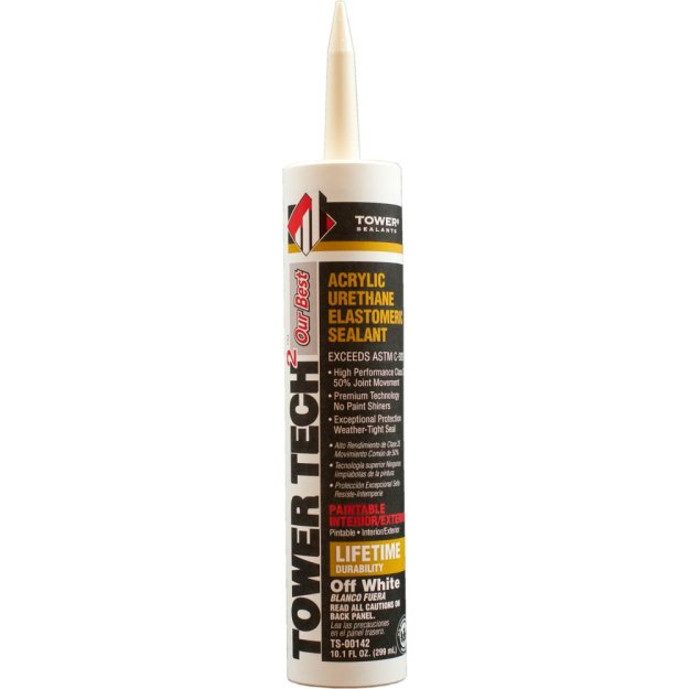(image for) Tower Sealants TS-00142 Tower Tech 10.1 oz. Modified Acrylic Urethane Sealant - Off White