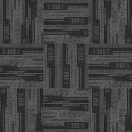 (image for) Next Floor Dedication 13" x 39" Solution-Dyed Twisted Polypropylene Carpet Tiles - Tuxedo NF712012
