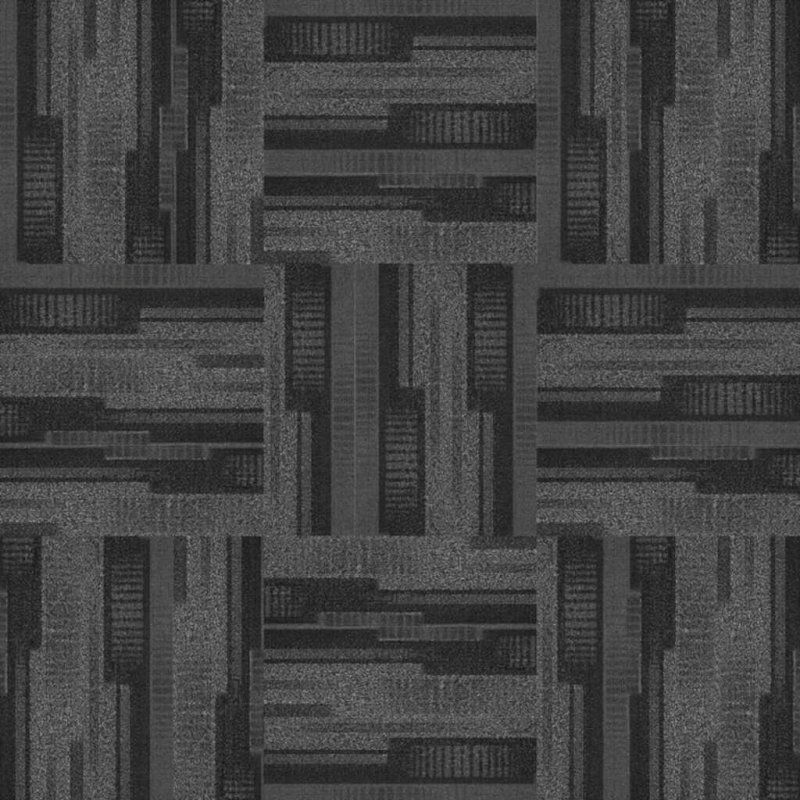 Next Floor Dedication 13\" x 39\" Solution-Dyed Twisted Polypropylene Carpet Tiles - Tuxedo NF712012