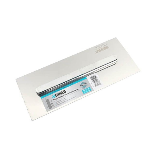 (image for) BIHUI PTFWHA Switchable U Notch Carpet Trowel Blade - 1/32" x 1/16" x 5/64"