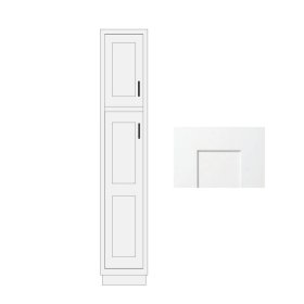 White Shaker 18" x 96" 18" Wide Utility Cabinet - WS-UC1896