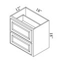 (image for) White Shaker 18" x 18" x 12" Under Counter Drawers - WSH-UCD18