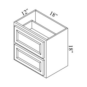 Castleton 18" x 18" x 12" Under Counter Drawers - CAS-UCD18
