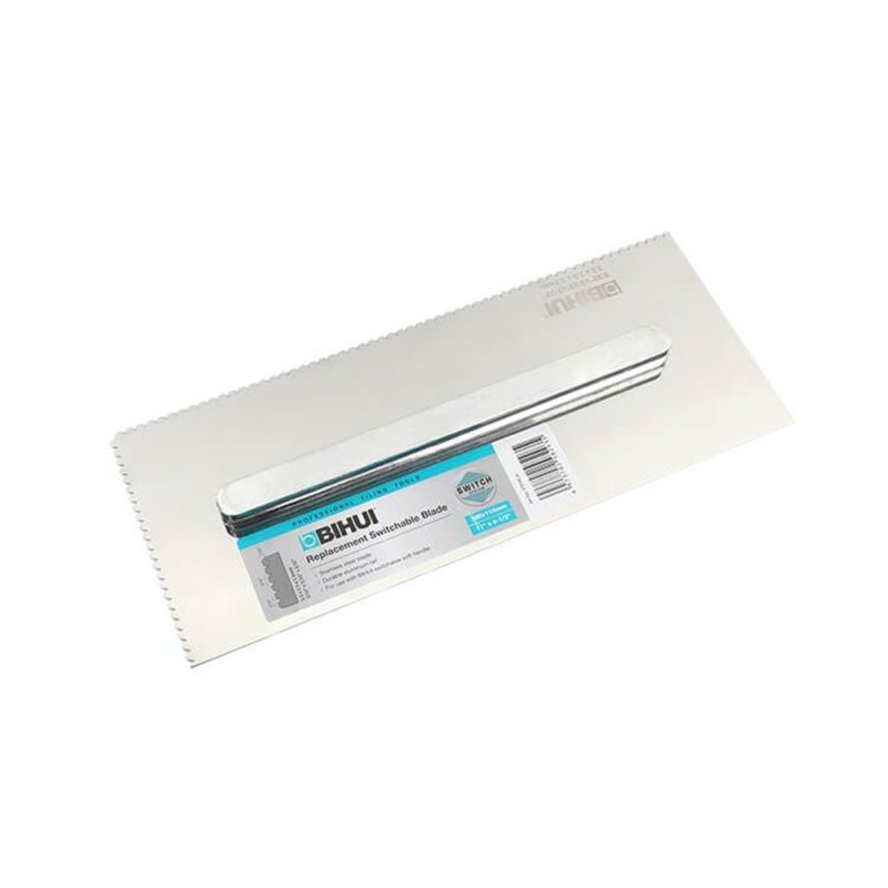 BIHUI PTFRCA Switchable V Notch Carpet Trowel Blade - 3/32\" x 3/32\" x 3/32\"
