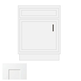 White Shaker 21" x 21" Vanity Sink Base Cabinet - WS-V2121