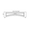 (image for) Brae 60" Raised Panel Valance - BRA-VALP60