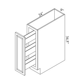 (image for) Brae 9" Spice RacK Base Cabinet - BRA-B09SR