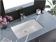 (image for) Pelican PL-3033 Porcelain Undermount Bathroom Sink 18-1/2" x 11" - Bone