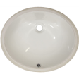 (image for) Pelican PL-3072 Porcelain Undermount Bathroom Sink 15 1/4" x 12" - Bone