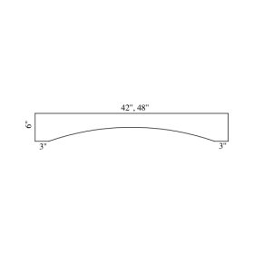 Brae 36" - 42" Radius Valance - BRA-VLSR42