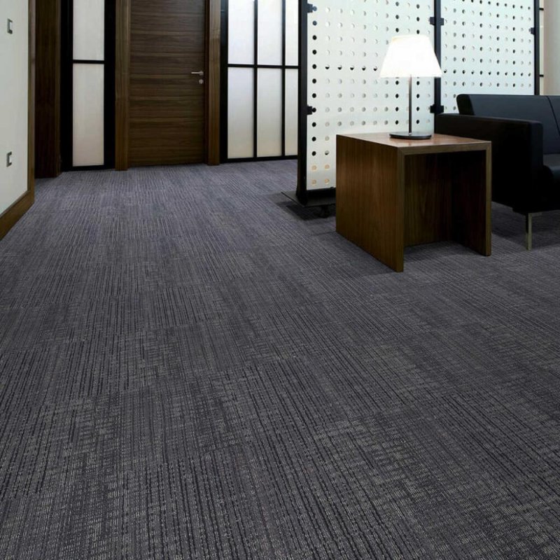 (image for) Next Floor Invincible II 19.7" x 19.7" Solution-Dyed Nylon Fiber System Carpet Tiles - Volcanic NF851022
