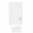 (image for) White Shaker 9" x 30" Single Door Wall Cabinet - WS-W0930