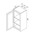 (image for) Brae 12" x 30" Single Door Wall Cabinet - BRA-W1230