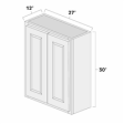 (image for) Aspen White 27" x 30" Double Doors Wall Cabinet - ASP-W2730