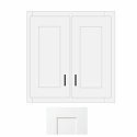 (image for) White Shaker 33" x 30" Double Doors Wall Cabinet - WS-W3330