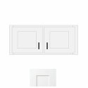 (image for) White Shaker 36" x 12" Bridge Wall Cabinet - WS-W3612